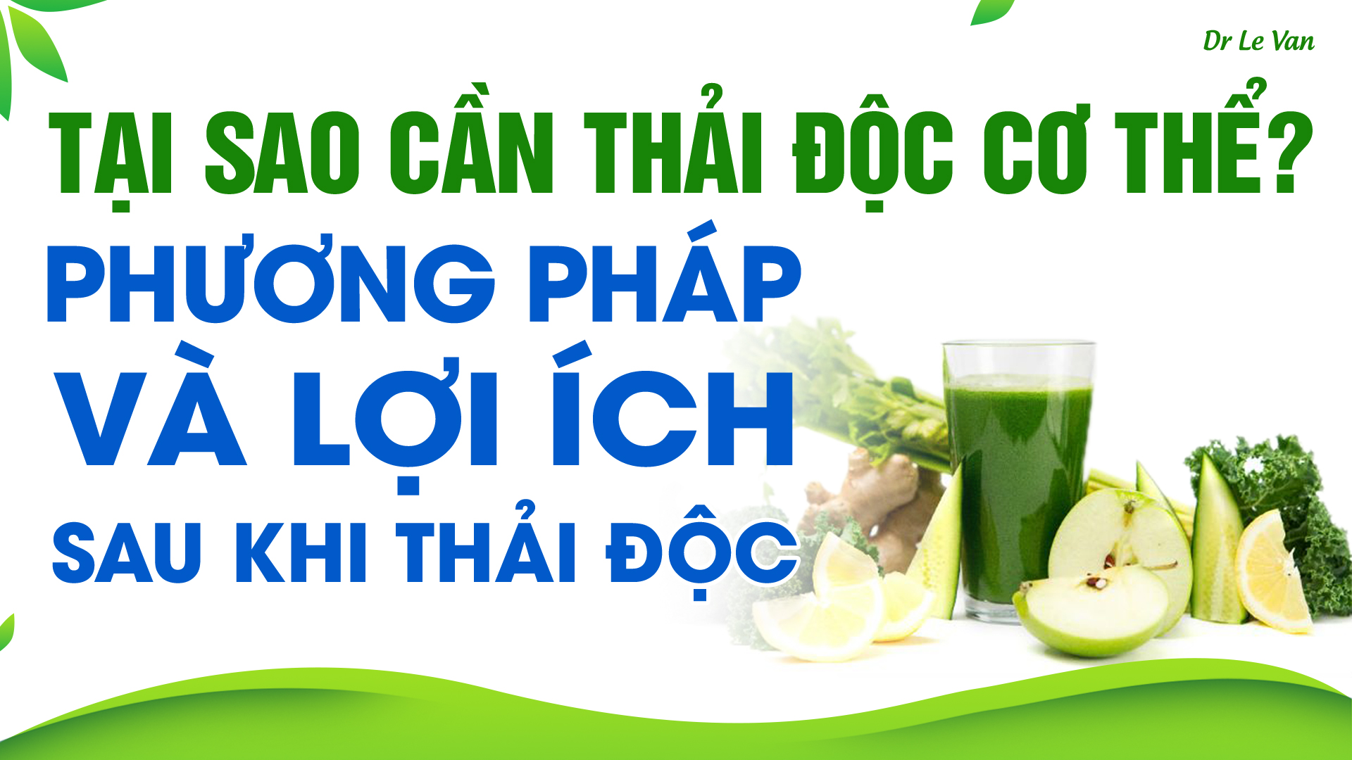 Dr Lê Văn - Tại sao cần thải độc cơ thể? Những phương pháp và lợi ích sau khi thải độc