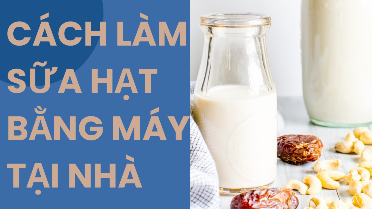 LÀM SỮA HẠT TẠI NHÀ BẰNG MÁY LÀM SỮA TỰ ĐỘNG